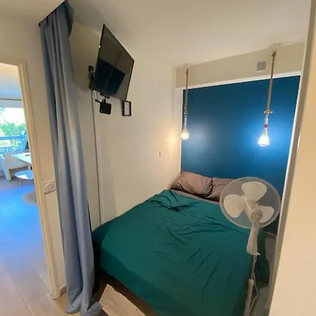 - 2p Climatise Avec Piscine Et A 8mn Des Plages Appartement Antibes